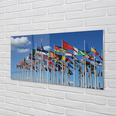 Tableaux sur verre acrylique Divers drapeaux