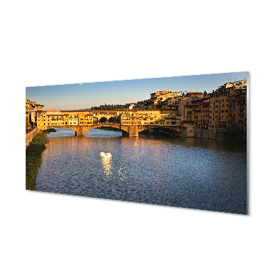 Tableaux sur verre acrylique Italie ponts sunrise
