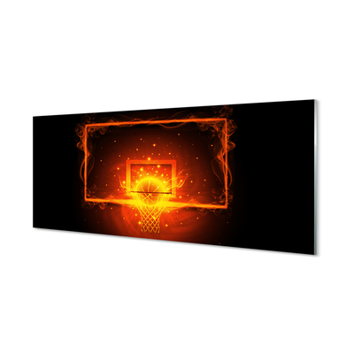 Tableaux sur verre acrylique Basket flaming