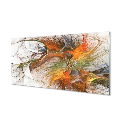 Floral Bambou Fleurs Tableau Image Photo décorative panoramique Impression sur verre acrylique / Plexiglas® de Tulup 125x50 cm 