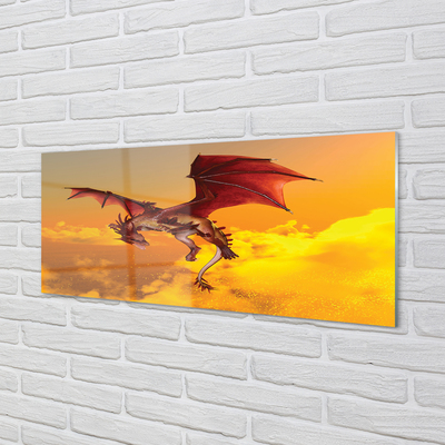 Tableaux sur verre acrylique Nuages ​​dragon ciel