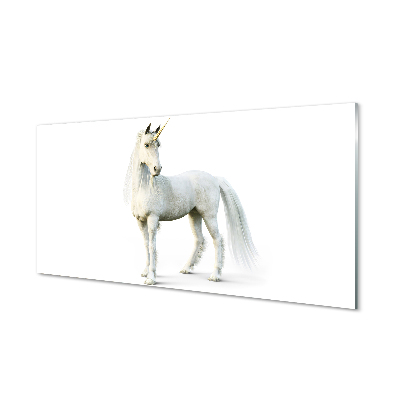 Tableaux sur verre acrylique Licorne blanche