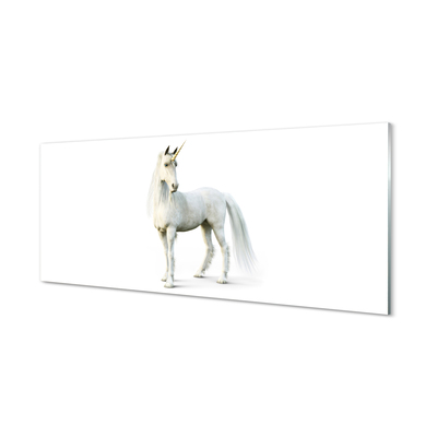 Tableaux sur verre acrylique Licorne blanche