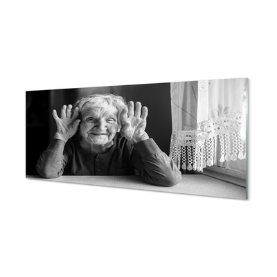 Tableaux sur verre acrylique Femme âgée