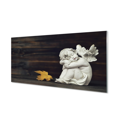 Tableaux sur verre acrylique Planche de couchage de feuilles d'ange