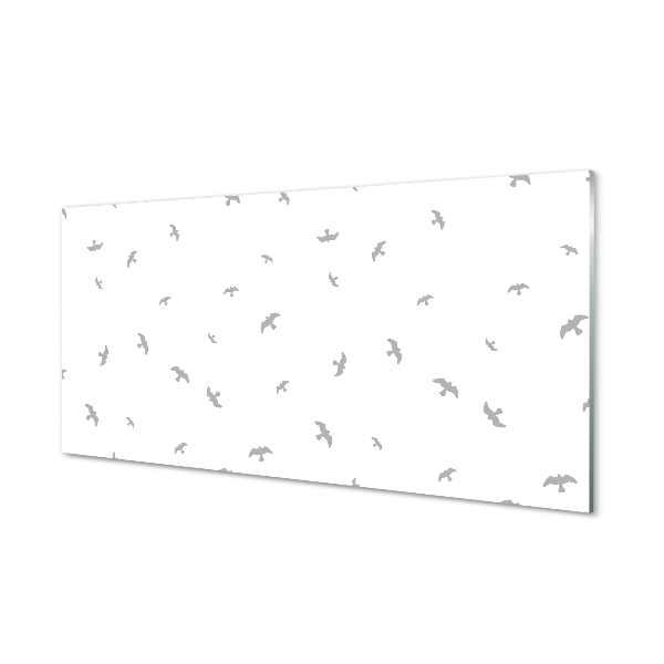 Tableaux sur verre acrylique Oiseaux gris