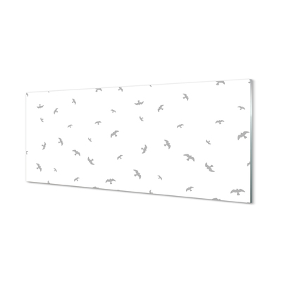 Tableaux sur verre acrylique Oiseaux gris