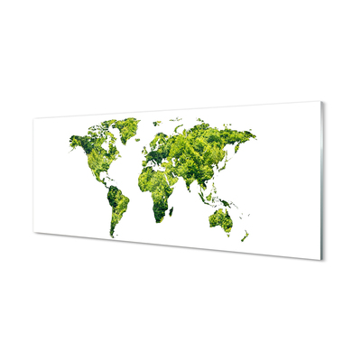 Tableaux sur verre acrylique Carte d'herbe verte