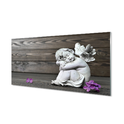 Tableaux sur verre acrylique Planches au bois dormant fleurs d'ange
