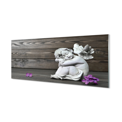 Tableaux sur verre acrylique Planches au bois dormant fleurs d'ange