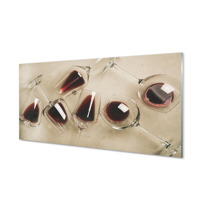 Tableaux sur verre acrylique Verres à vin