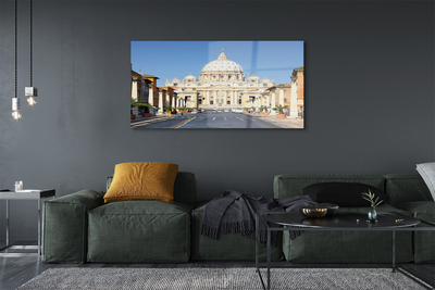 Tableaux sur verre acrylique Rome bâtiments cathédrale rues