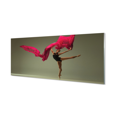Tableaux sur verre acrylique Matériel ballerine rose