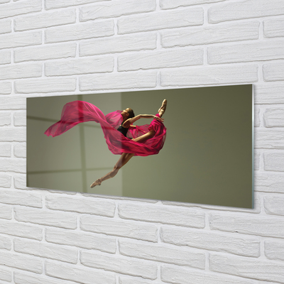 Tableaux sur verre acrylique Matériel femelle ficelle rose