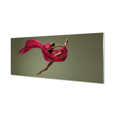 Tableaux sur verre acrylique Matériel femelle ficelle rose