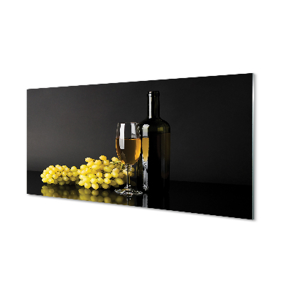 Tableaux sur verre acrylique Une bouteille de vin de fruits