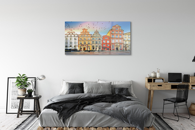 Tableaux sur verre acrylique Gdańsk vieux bâtiments de la ville