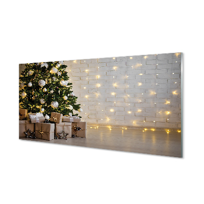 Tableaux sur verre acrylique Cadeaux de décoration d'arbre de noël