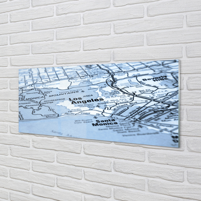 Tableaux sur verre acrylique Plan de la ville
