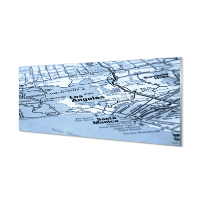 Tableaux sur verre acrylique Plan de la ville