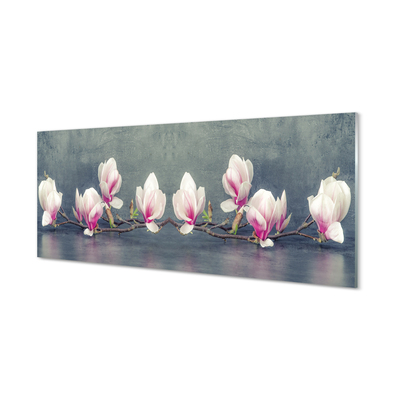 Tableaux sur verre acrylique Branche magnolias