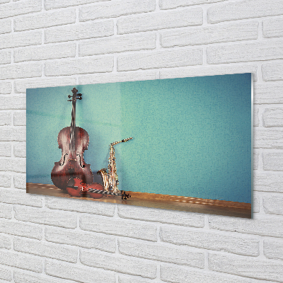 Tableaux sur verre acrylique Trompette violon