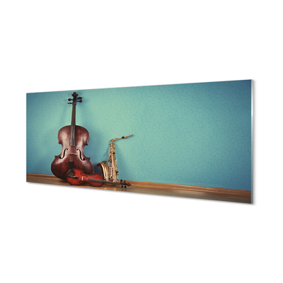Tableaux sur verre acrylique Trompette violon