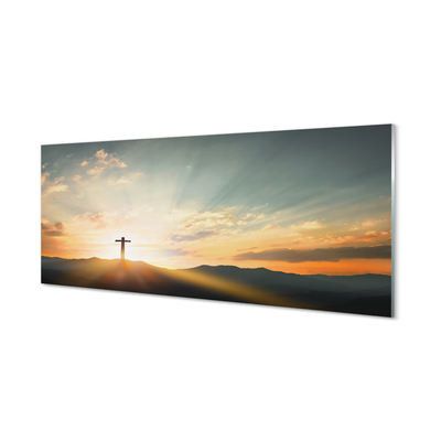 Tableaux sur verre acrylique Top croix du soleil