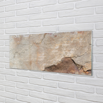 Tableaux sur verre acrylique Marbre mur de pierre