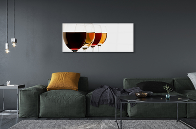 Tableaux sur verre acrylique Verres de vin