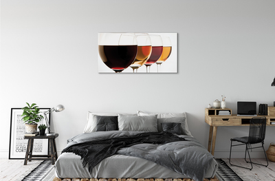 Tableaux sur verre acrylique Verres de vin