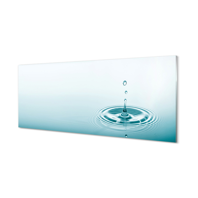 Tableaux sur verre acrylique Une goutte d'eau gros plan