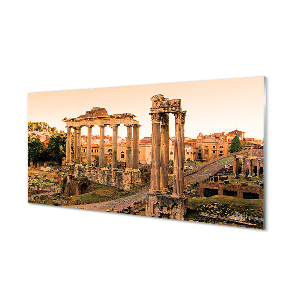 Tableaux sur verre acrylique Rome lever du soleil forum romain