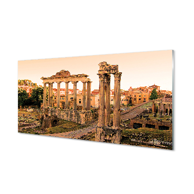 Tableaux sur verre acrylique Rome lever du soleil forum romain