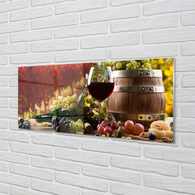 Tableaux sur verre acrylique Verre de vin d'automne