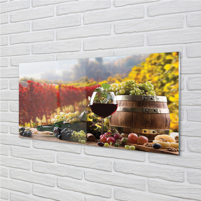 Tableaux sur verre acrylique Verre de vin d'automne