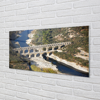 Tableaux sur verre acrylique Rivière rome aqueducs