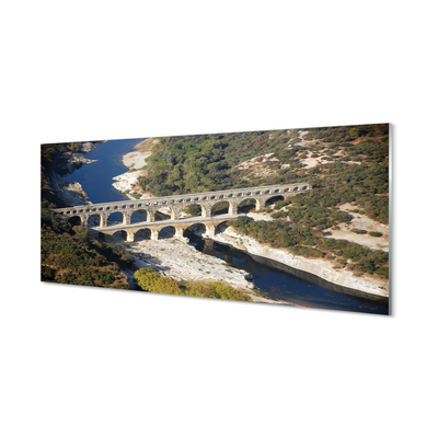 Tableaux sur verre acrylique Rivière rome aqueducs