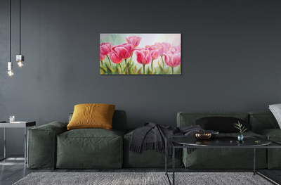 Tableaux sur verre acrylique Tulipes images