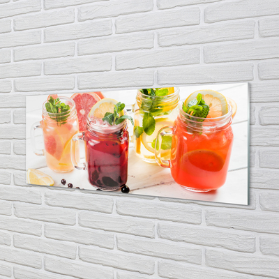 Tableaux sur verre acrylique Cocktails aux agrumes