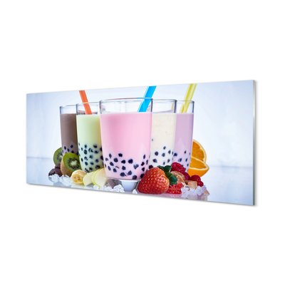 Tableaux sur verre acrylique Milk-shakes aux fruits