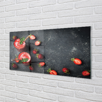 Tableaux sur verre acrylique Coctail fraises