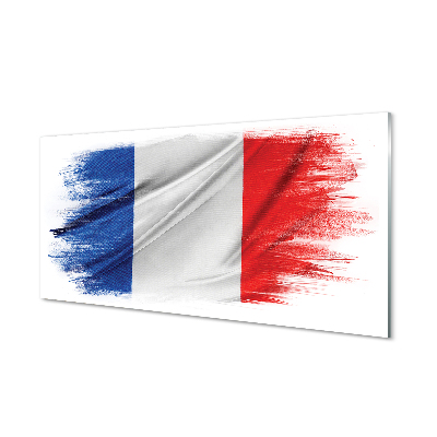 Tableaux sur verre acrylique Le drapeau de la france