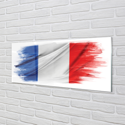 Tableaux sur verre acrylique Le drapeau de la france