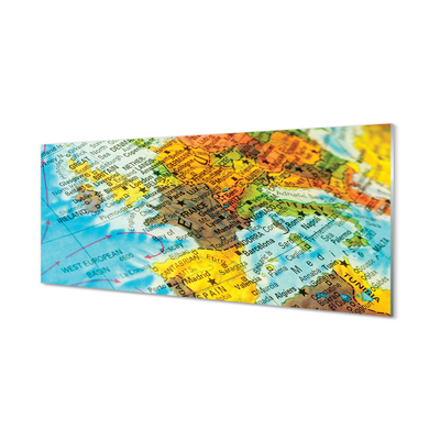 Tableaux sur verre acrylique Plan du globe