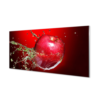 Tableaux sur verre acrylique Gouttes d'apple