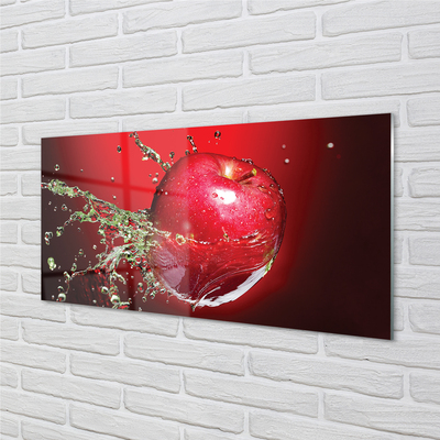 Tableaux sur verre acrylique Gouttes d'apple