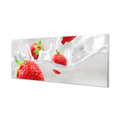 Tableaux sur verre acrylique Lait fraise