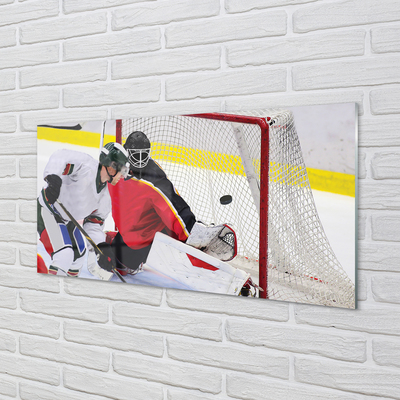Tableaux sur verre acrylique Le hockey passerelle
