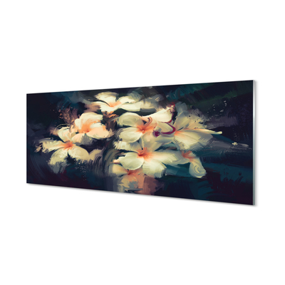 Tableaux sur verre acrylique Image de fleurs